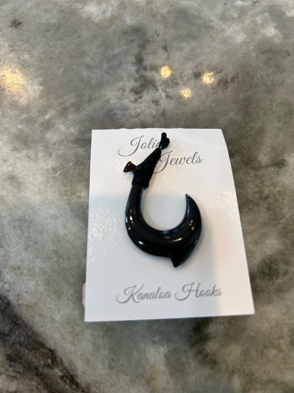 Black Kanaloa Hook Necklace BNWT